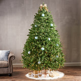 7.5-foot Norway Spruce Pre-Lit Clear LED Hinged Artificial Christmas Tree - NH051113