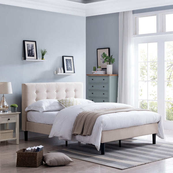 Modern low deals profile platform bed