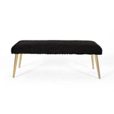 Patterned Faux Fur Bench - NH812903