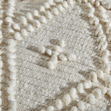 Boho Cube Wool and Cotton Pouf - NH326703