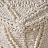 Boho Handcrafted Fabric Pouf - NH763513