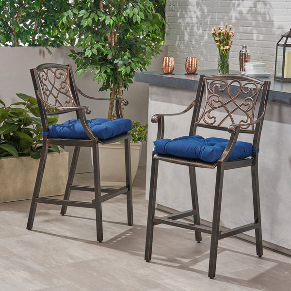 Outdoor Barstool with Cushion (Set of 2) - NH121013