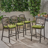 Outdoor Barstool with Cushion (Set of 4) - NH621013