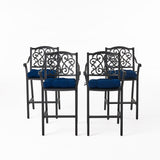 Outdoor Barstool with Cushion (Set of 4) - NH091013