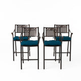Outdoor Barstool with Cushion (Set of 4) - NH081013
