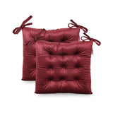 Tufted Velvet Dining Chair Cushion Pads (Set of 2) - NH578013