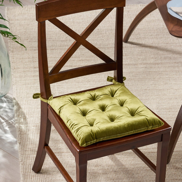 Tufted Velvet Dining Chair Cushion Pad - NH968013