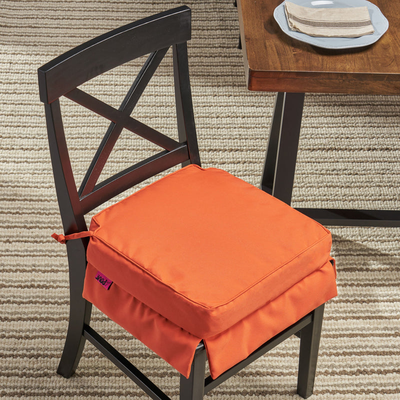Indoor Fabric Classic Skirted Chair Cushion Pad - NH450013