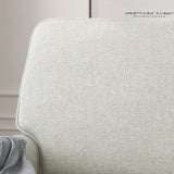 Fabric Upholstered Loveseat with Tonal Piping - NH915703