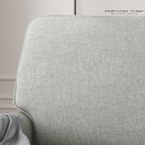 Fabric Upholstered Loveseat with Tonal Piping - NH915703