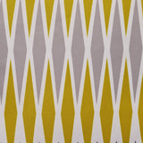 Outdoor Cushion, 17.75" Square, Geometric Pattern, Cream, Yellow, Dark Gray, Light Gray - NH941703