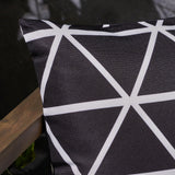 Outdoor Cushion, 17.75" Square, Modern Triangle Pattern, Contemporary - NH041703