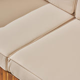 Outdoor Sectional Sofa Set - 3-Seater - Acacia Wood - Outdoor Cushions - NH930703