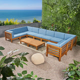 Outdoor U-Shaped Sectional Sofa Set with Coffee Tables - NH111703