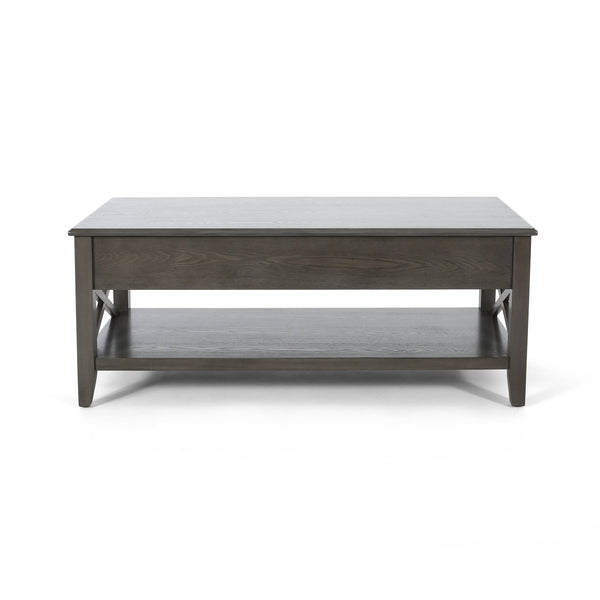 Luke Farmhouse Faux Wood Lift Top Coffee Table - NH290803