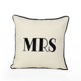 Modern Fabric MR and MRS Pillow Covers (Set of 2) - NH295113