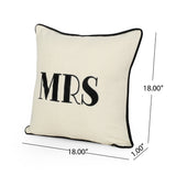 Modern Fabric MRS Throw Pillow - NH095113