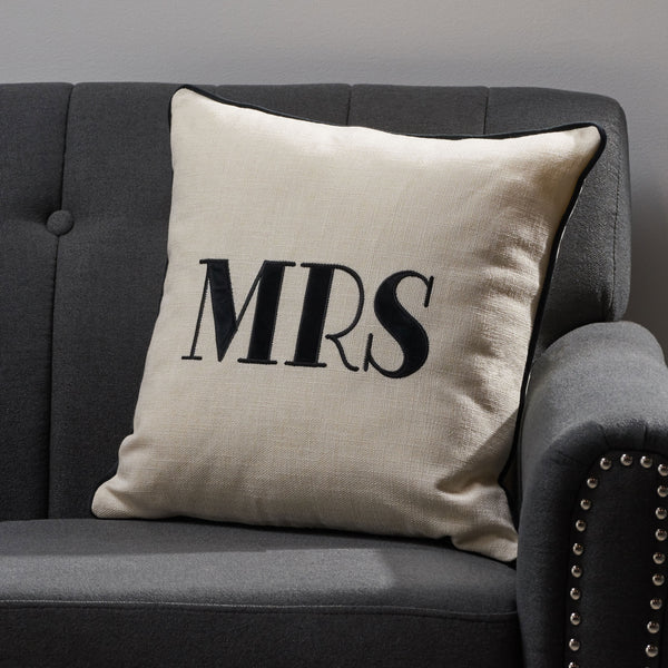 Modern Fabric MRS Throw Pillow - NH095113