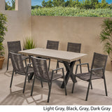 Outdoor Modern 6 Seater Dining Set - NH358013