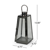 15" Modern Outdoor Stainless Steel Lantern - NH562013