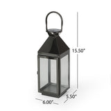 16" Modern Outdoor Stainless Steel Lantern - NH762013