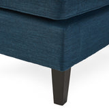 Contemporary Fabric Chaise Sectional with Button Accents - NH113803