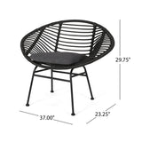 Outdoor Woven Faux Rattan Chairs with Cushions (Set of 2) - NH961903