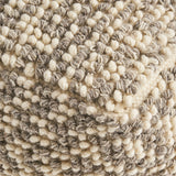 Boho Wool and Cotton Ottoman Pouf - NH823903