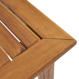 Outdoor Minimalist Acacia Wood Rectangle Bar Table - NH310903