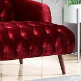 Modern Glam Tufted Velvet 3 Seater Sofa - NH193013