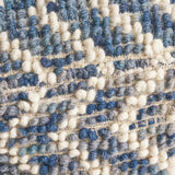 Boho Wool and Cotton Large Ottoman Pouf - NH133903