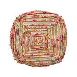 Boho Wool Ottoman Pouf - NH233903