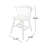Farmhouse Spindle Back Rubberwood Dining Chairs (Set of 2) - NH192903