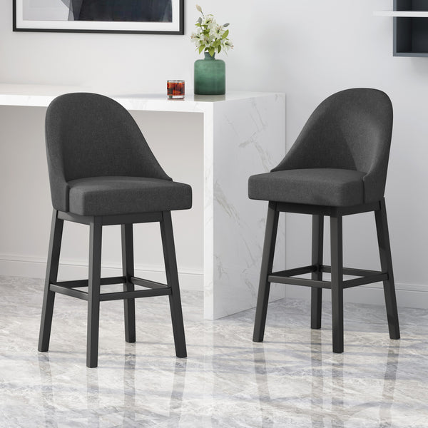 Modern Upholstered Swivel Bar Stool - NH253113
