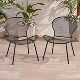 Modern Outdoor Iron Club Chair (Set of 2) - NH053013