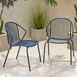 Outdoor Modern Iron Club Chair (Set of 2) - NH417013