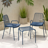 Outdoor Modern Iron 2 Seater Chat Set with Cushions - NH537013