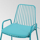 Outdoor Modern Iron 2 Seater Chat Set with Cushions - NH537013