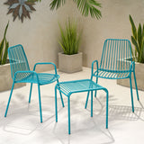 Outdoor Modern Iron 2 Seater Chat Set - NH837013