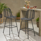 Outdoor Wicker Barstools (Set of 2) - NH189903