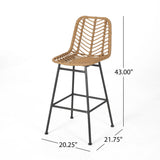 Outdoor Wicker Barstools (Set of 4) - NH750013