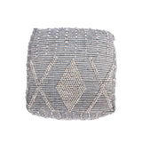 Faux Yarn Pouf Ottoman - NH058903