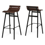 35" Wooden Barstool (Set of 2) - NH490903