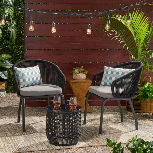 Outdoor Modern 2 Seater Chat Set - NH983113