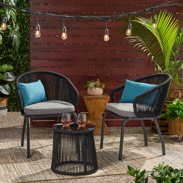 Outdoor Modern 2 Seater Chat Set - NH939113