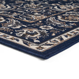 Outdoor Oriental Area Rug, Navy and Gray - NH545803