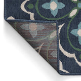 Outdoor Medallion Area Rug, Blue and Green - NH365803