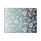 Outdoor Ombre Area Rug, Blue and Ivory - NH965803