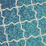 Outdoor Ombre Area Rug, Blue and Ivory - NH375803