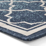 Outdoor Ombre Area Rug, Blue and Ivory - NH375803